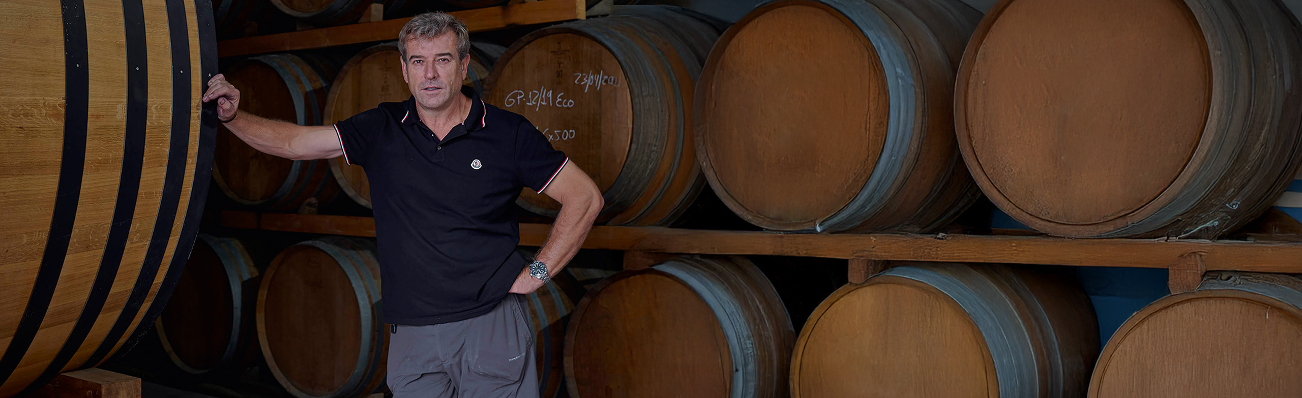 José María Vicente im Fasskeller