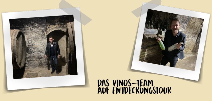 VINOS-Weinentdecker im Weinkeller von Alvarez y Diez.